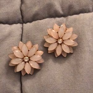 Large flower earrings